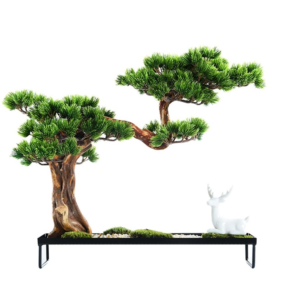 Plantas artificiales de interior para decorar estantes oscuros sin luz ni riego