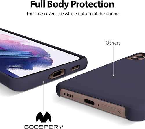 Miniatura 3 de GOOSPERY Liquid Silicone Case for Galaxy S21 Plus (6.7 inches) Silky-Soft Touch Full Body Protection Shockproof Cover Case with Soft Microfiber Azul