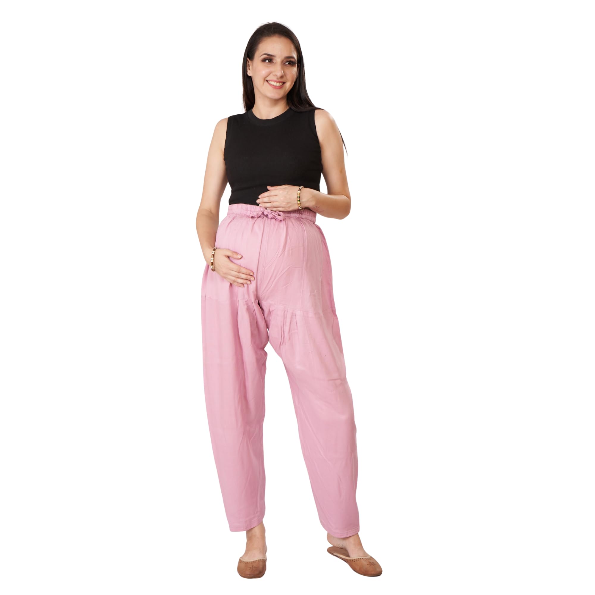 Rayon Maternity Pathani Maternity Salwar|Black-image-15