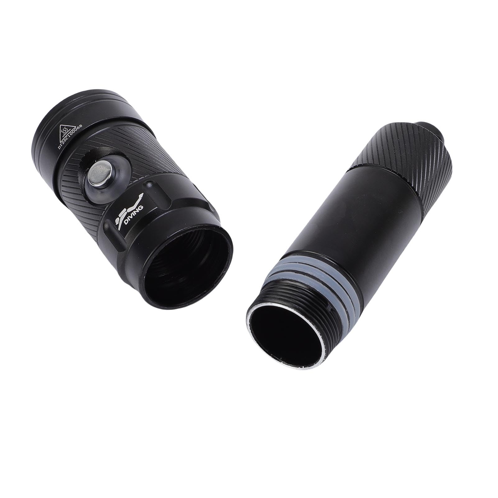 Torcia subacquea subacquea 1200LM Super luminosa IPX8 Torcia professionale impermeabile per immersioni Snorkeling Campeggio Nuoto Escursionismo Pesca Realizzata in lega di