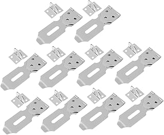 OSALADI 10pcs Lock Safety Padlock Hasp Cabinet Locks Latching Safety Hasp Antique Door Locks Door Chain Lock Heavy Duty Lock for Cabinet Doors Clasp Hasp Door Gate Lock Hasp Latch Padlock