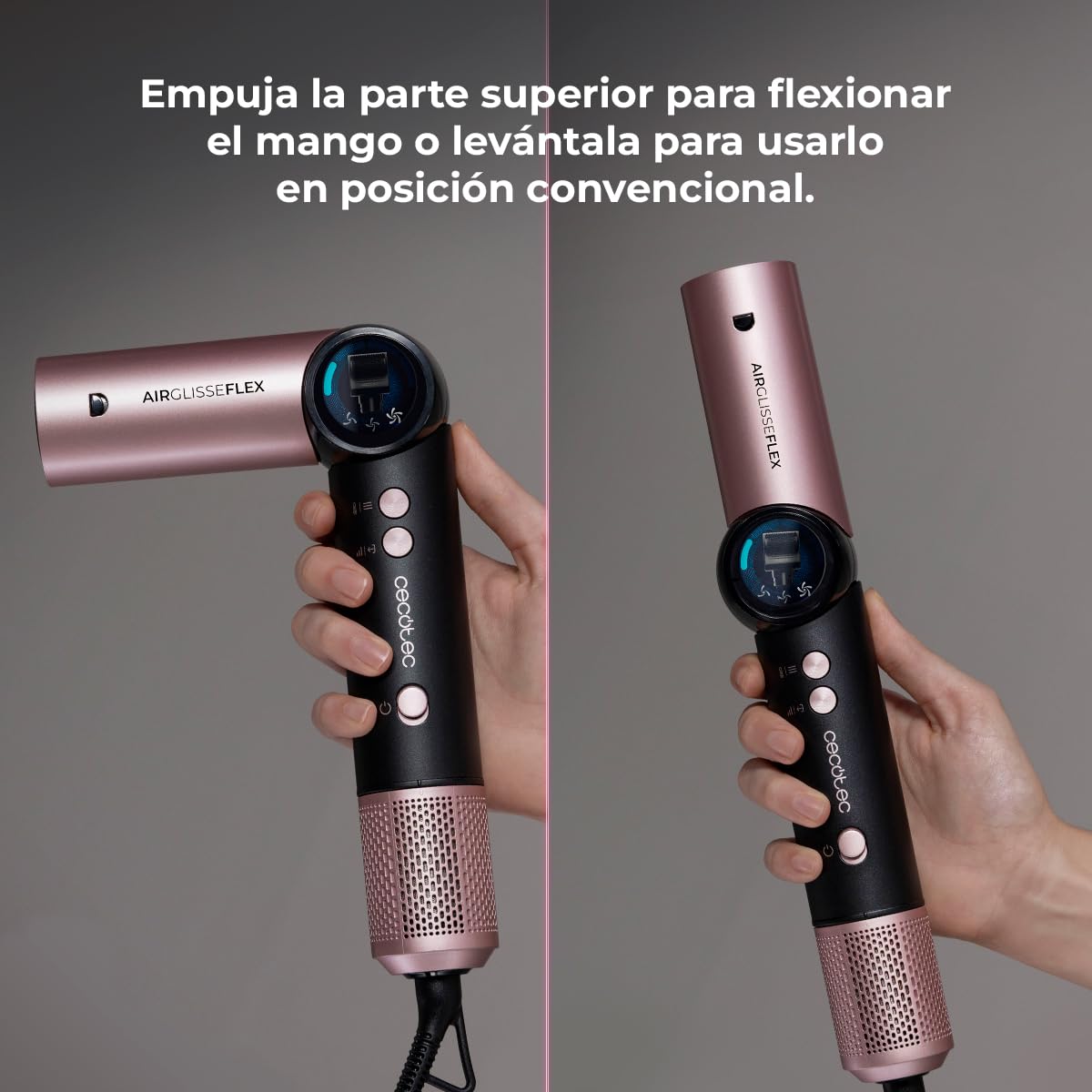 Cecotec AirGlisse 14in1 Flex Cepillo de Aire Moldeador Multifunción 1400W 110000RPM Motor Brushless