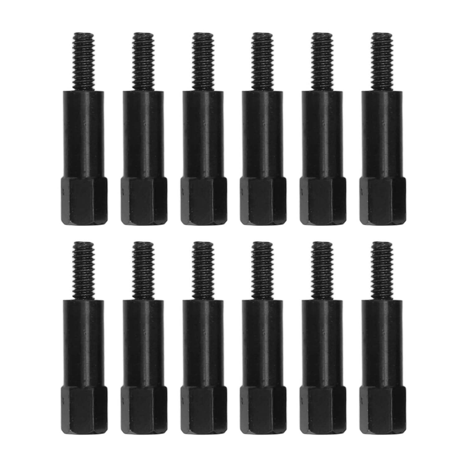 Aramox Valve Cover Bolt Set, 12PCS Mini Valve Cover Hex Bolt Stud Nut