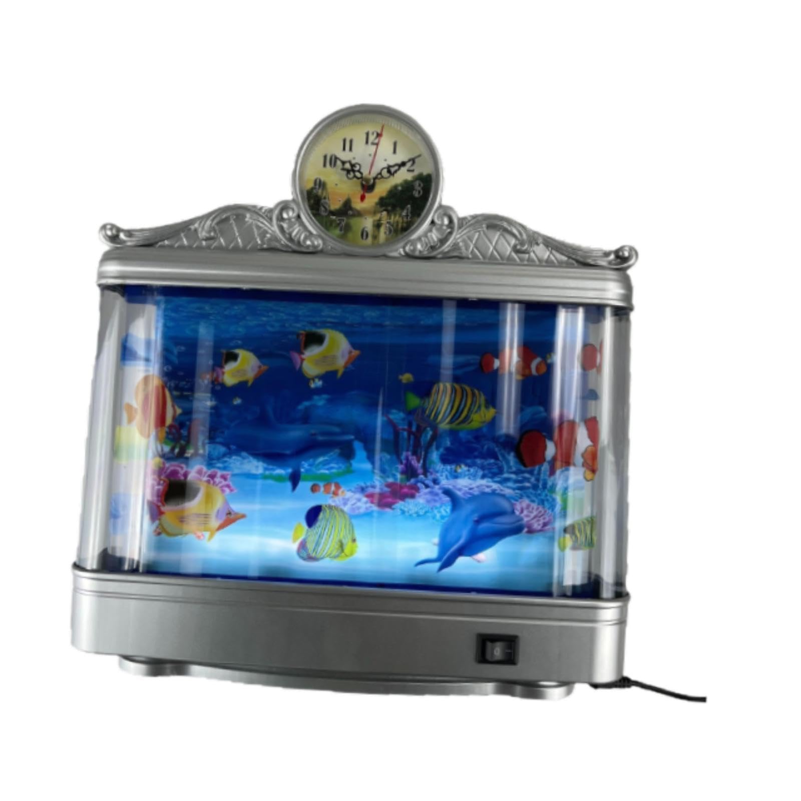 Sharplace LED Aquarium Lampe, Aquarium Nachtlicht Ornament, Dynamischer Virtueller Ozean, Künstliche Tropische Landschaft, Simulation Aquarium Licht Tischdekoration für Büro, Heim, Wohnzimmer, Stil c