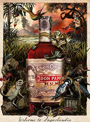 Don Papa Geschenkset- Rum 7 Jahre 0,7l (40% Vol) + 2 Tumbler Glas + Halstuch + Handyhalterung + Jigger Ruhm Ron… – Bild 4