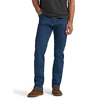 Wrangler Men's Regular Fit Comfort Flex Waist Jean, Dark Stonewash