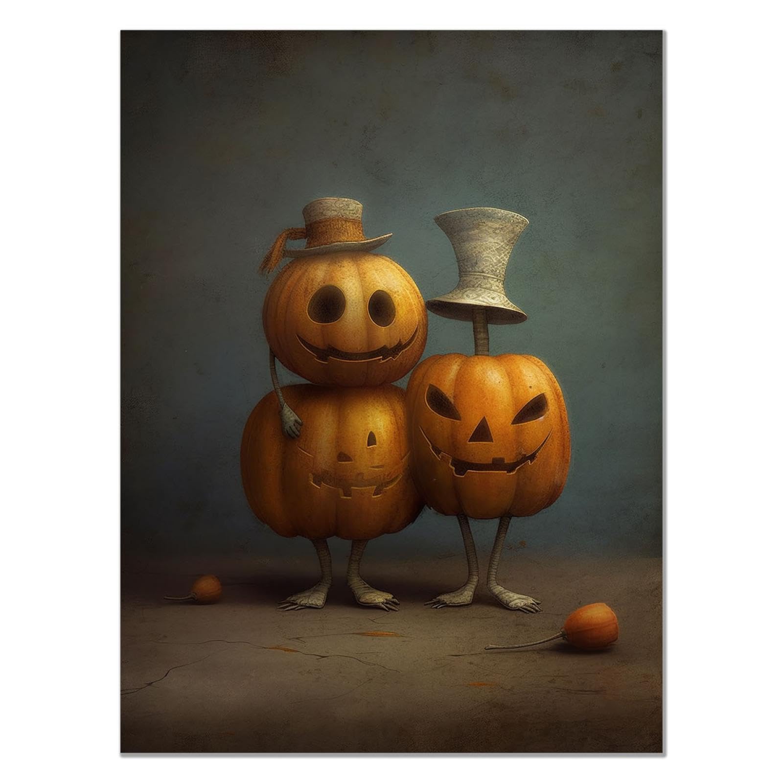 Amazon.co.jp: JOSUE ハロウィンのかぼちゃ 絵画 アートパネル