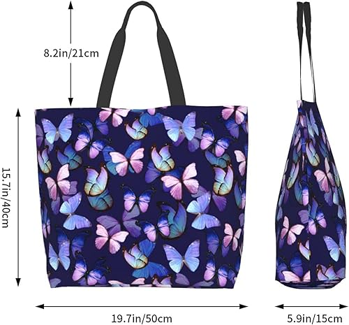 Miniatura 7 de Bolsas de mano reutilizables con diseño de calavera de azúcar y flores, bolsa de playa para viajes, compras, trabajo diario