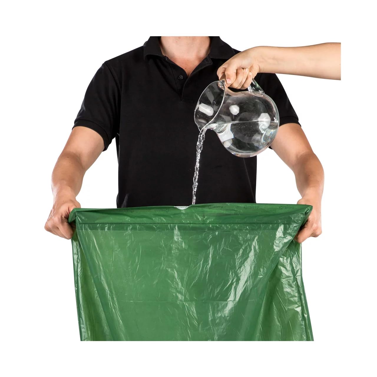 RELEVO - Bolsas de basura 100% recicladas, 30 L, 15 unidades, 6 unidades