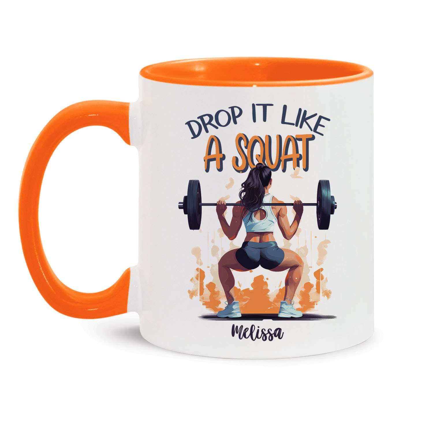 Amazon.com: Personalized Fitness Achiever Coffee Mug - Custom Gym Lover  Accent 11oz 15oz - Novelty Weight Lifting Gift - Customized Name Workout Ceramic  Cup - Unique Drop It Like A Squat : Home & Kitchen