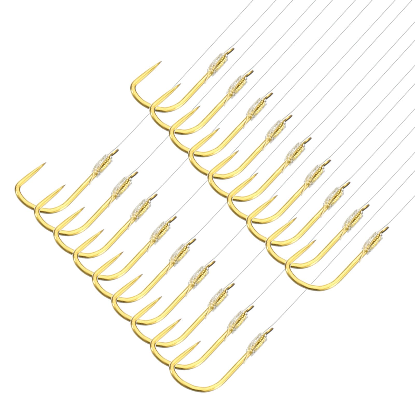 PATIKIL 1# Small Fishing Hooks with 45cm Line
