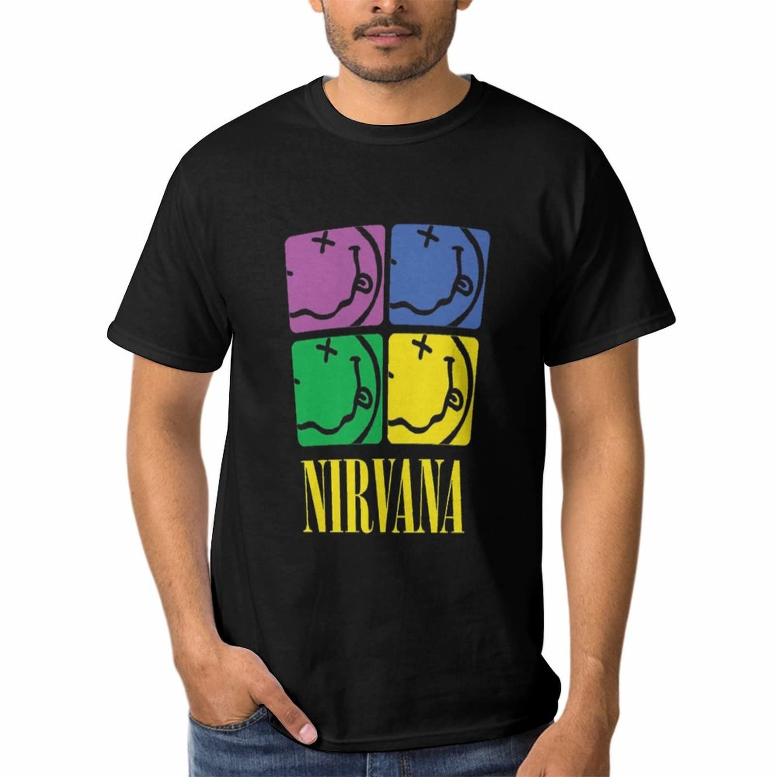 Amazon.co.jp: メンズ Tシャツ ニルヴァーナ 半袖 大きいサイズ 
