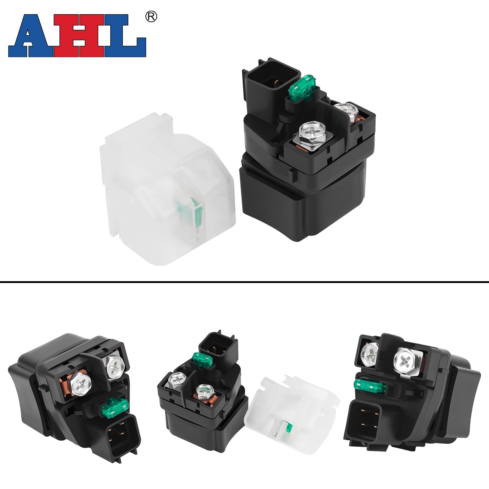 AHL Motocicleta Relé de Arranque Solenoide para Suzuki LTA400FQ King Quad 400 4x4 Anniversary Edition FS/AS 2009 ATV