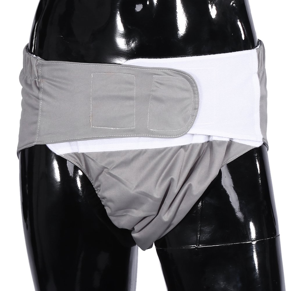 Nikou Pannolini Lavabili per Adulti, Riutilizzabile Biancheria Intima Mutande Incontinenza, Lavabili e Regolabile, Pantaloni per Pannolini traspiranti (Colore : Grigio)