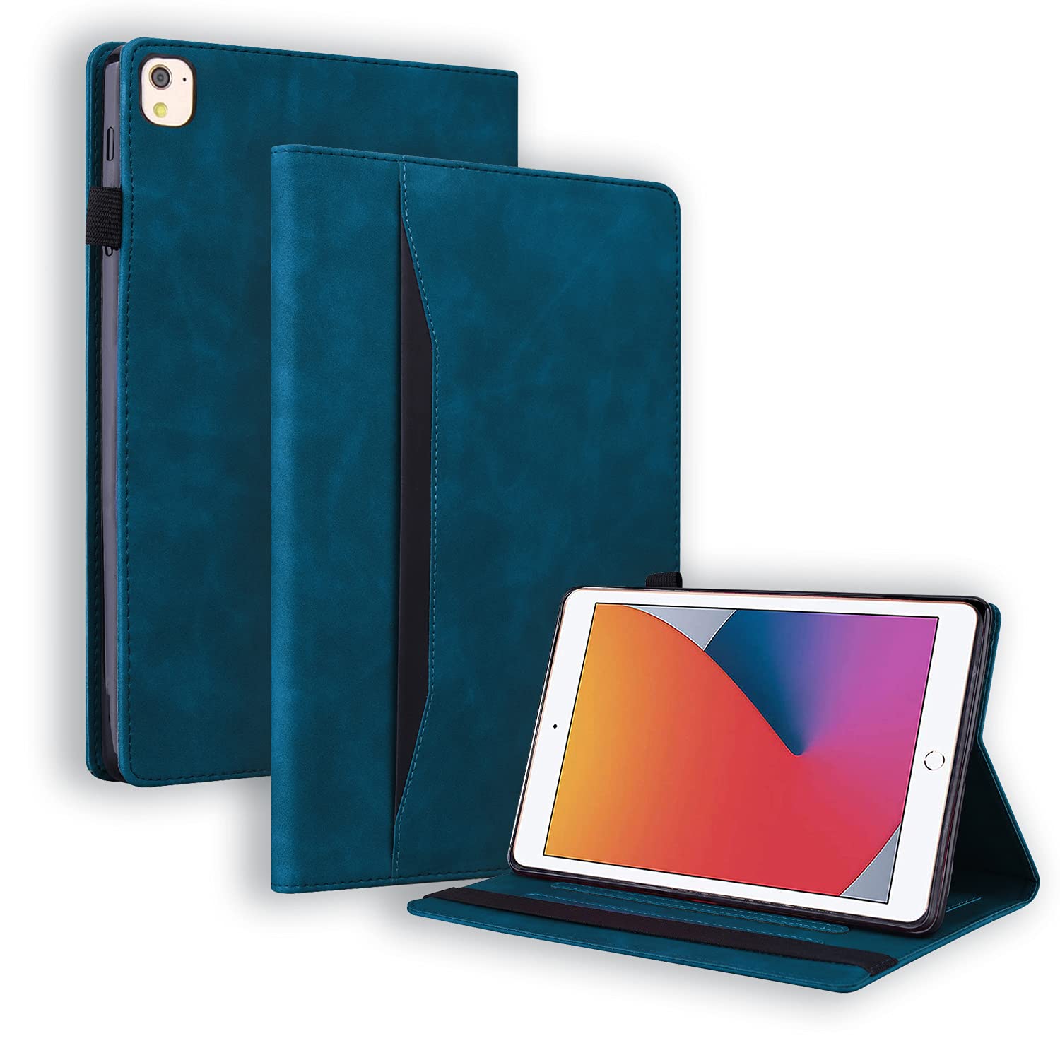 Auslbin Hülle für iPad 9./8./7.Generation (2021/2020/2019),iPad Air 3 2019/Pro 10.5 2017 Hülle PU-Leder mit der Stand und Auto Schlaf/Aufwach Funktion Schutzhülle für iPad 10.2 Zoll Tablet,Blau
