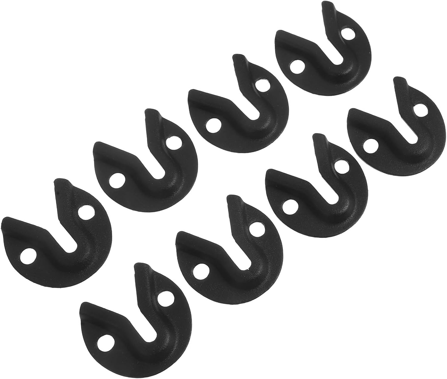 8pcs Iron Keyhole Picture Hanging Hooks Heavy Duty Metal Frame Hangers for Mirrors and Photo Frames Wall Mounting Hardware for Household Use