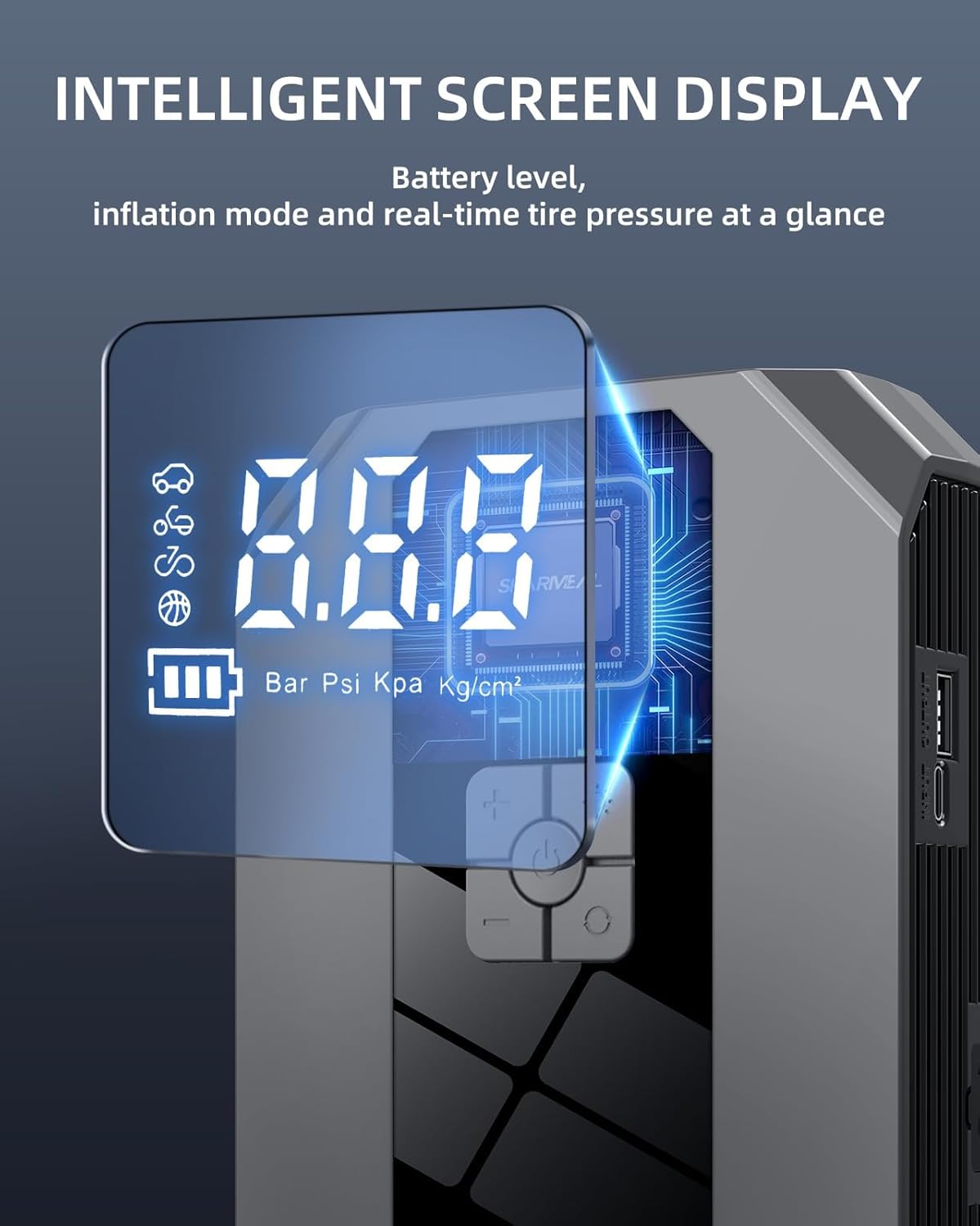 Sharmeal Jump Starter with LED emergency lights