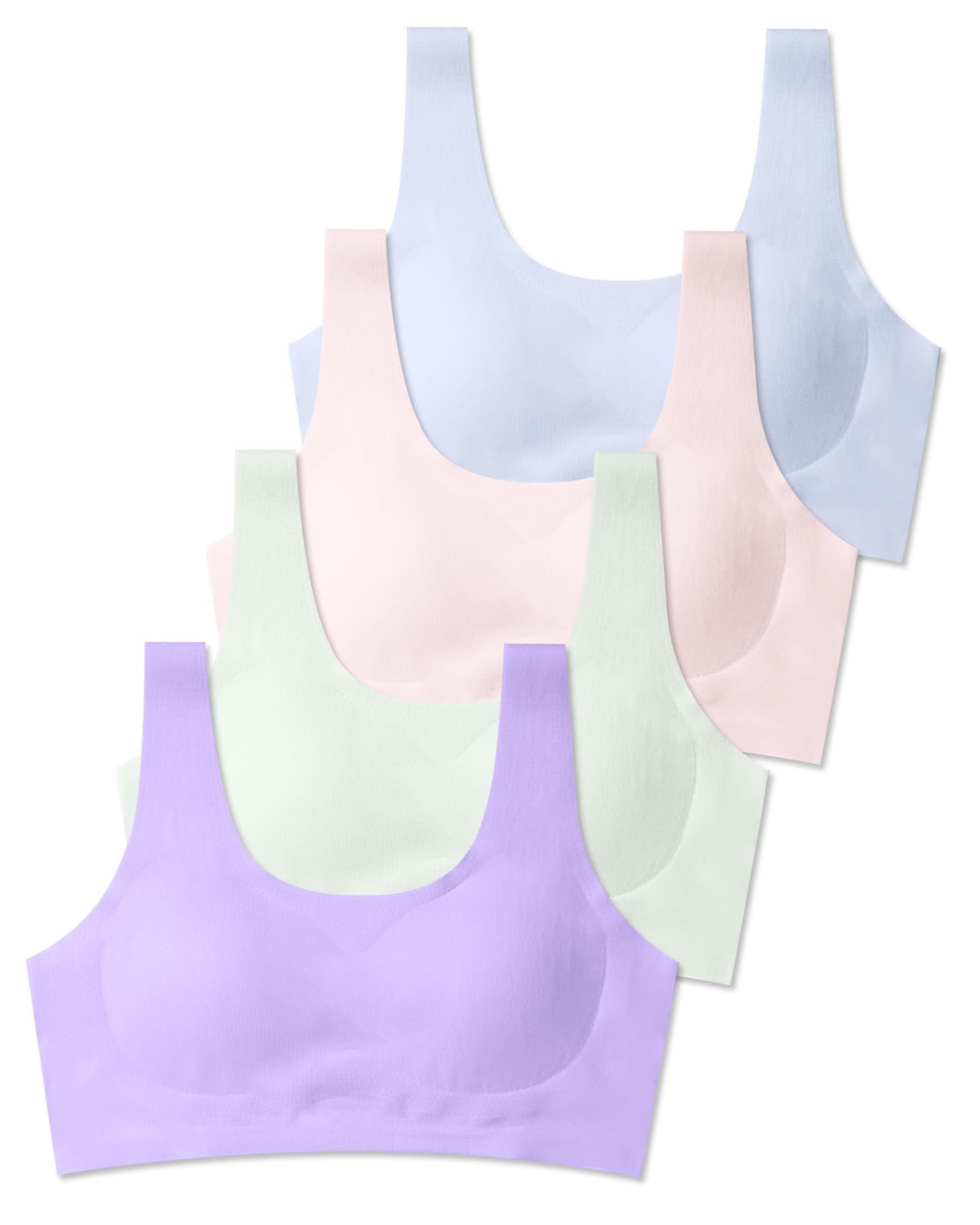 SALIA GIRL Training Bras for Girls 10-16 Sports Seamless Bra with Removable Padding Bras