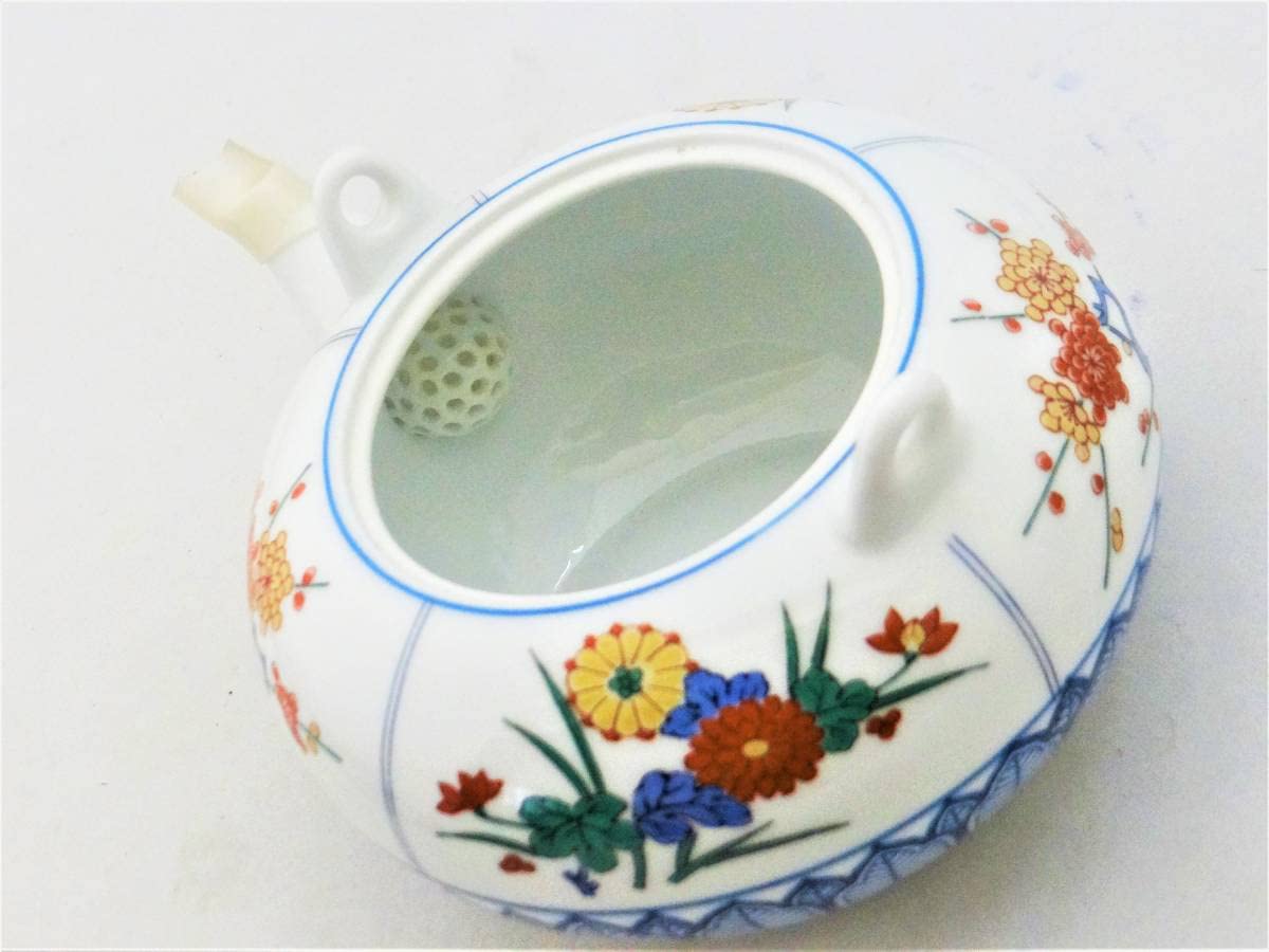 有田焼 哲山作， 伝統的な陶器 Amazon.co.jp: 有田焼 哲山窯作 色絵 御茶器 茶器セット 湯呑5個