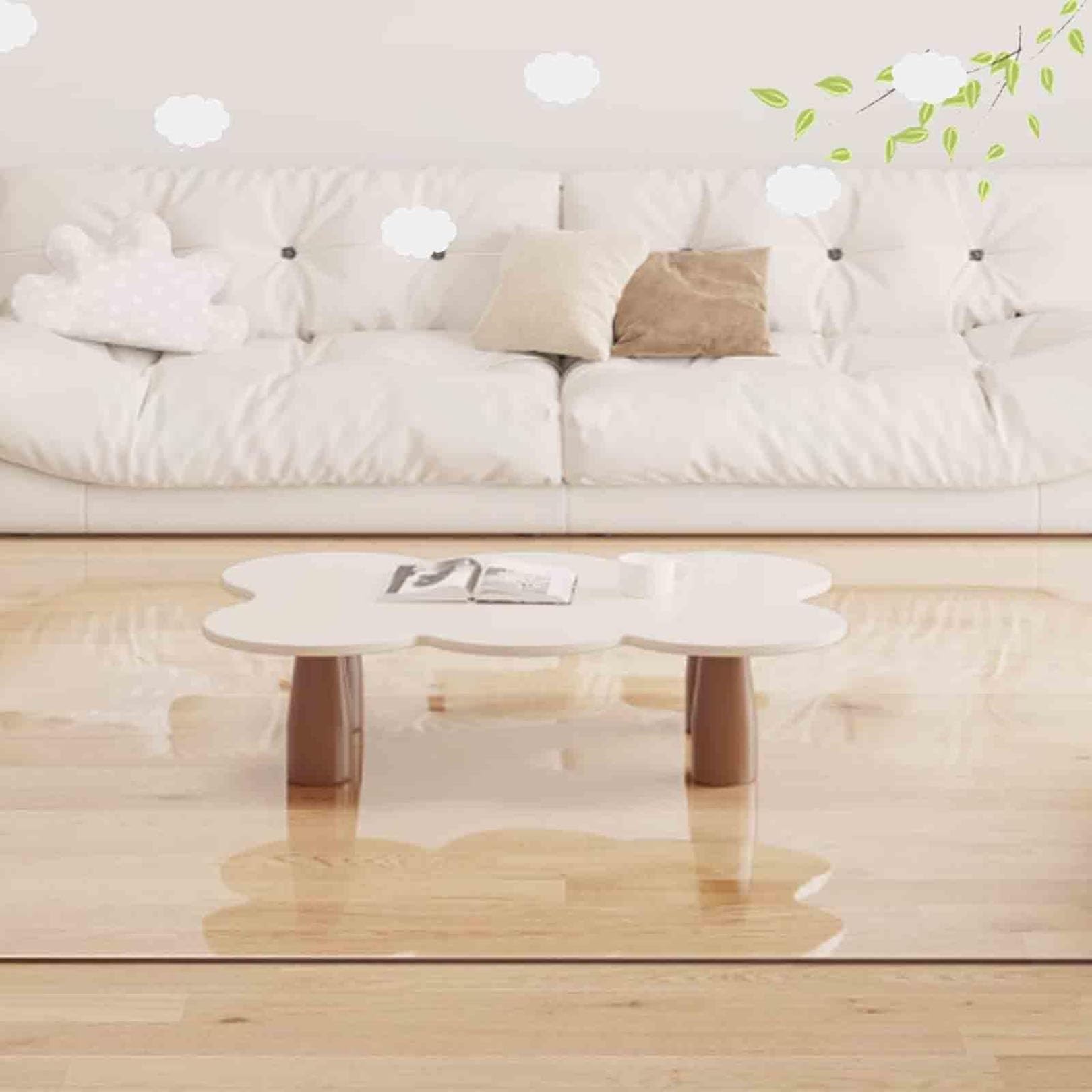 Bureaustoel Mat voor hardhouten vloer,Heavy Duty Clear PVC bureaustoel Mat met Lip, Houten vloer beschermende mat, stoel Mat voor Home Office Desk Vloeren Bescherming (1,5 mm, 115x150cm