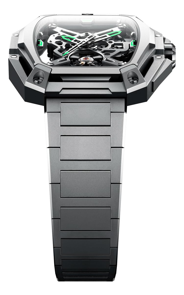CIGA Design Z Series Hunter Automatico Acciaio Scheletrato Tonneau Zaffiro Orologio Uomo