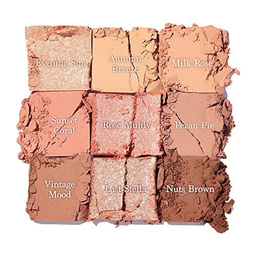 Dasique Shadow Palette #05 Sunset Muhly L Cruelty-Free L 9 Blendable Shades In Smooth Matte And Shimmer Finishes With Gorgeous Pearls #TOP2