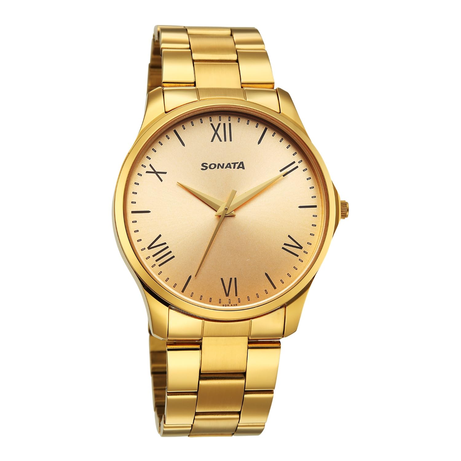 Sonata Traditional Essentials Quartz Champ Round Dial Men's Watch | Analog Watch | Watches for Men Analog - 77163YM04W-image-35