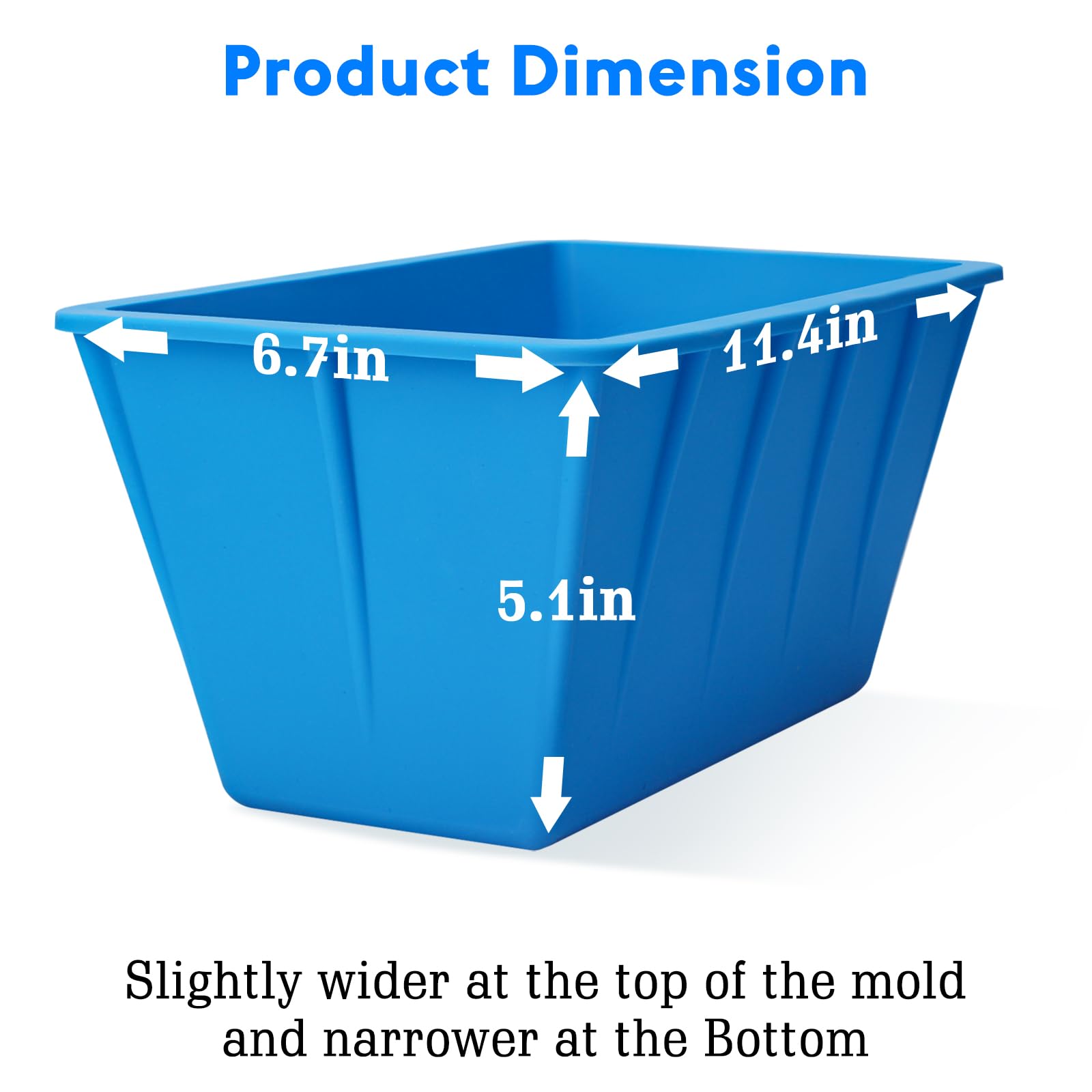 Snapklik.com : Ice Block Mold Extra Large, 8lb Ice Block, Reusable ...