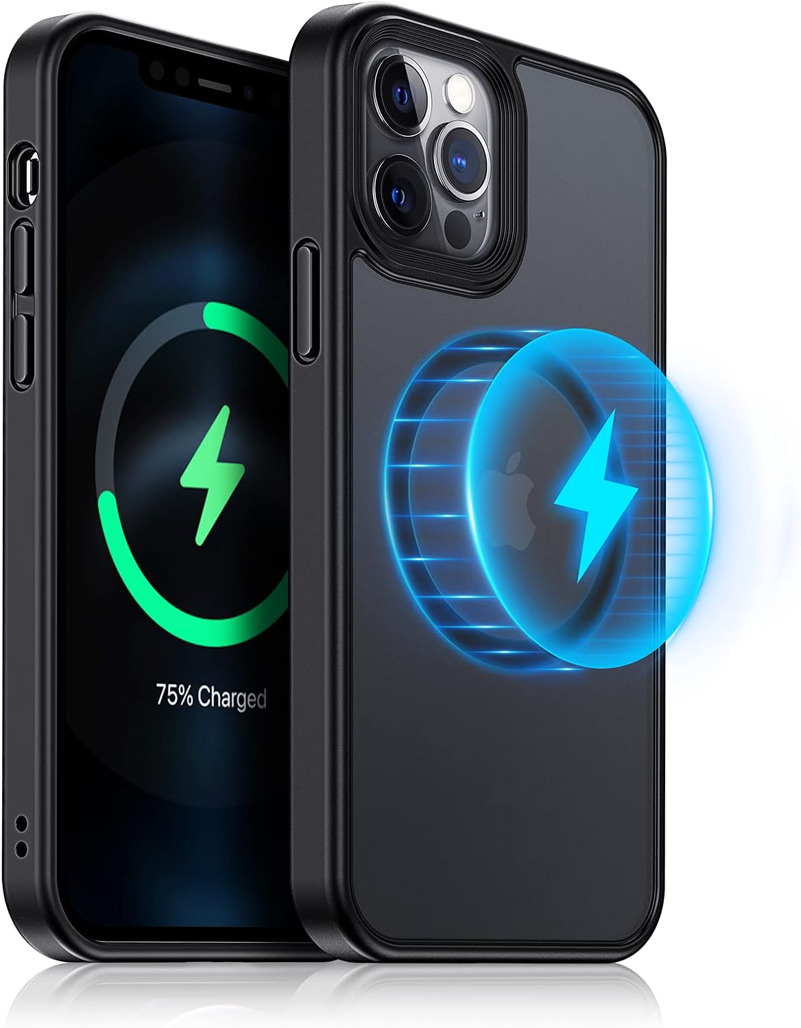 Meifigno Magnetic Case Designed for iPhone 12 Pro Max Case, [Military Grade Protection & Compatible with MagSafe] for iPhone 12 Pro Max 6.7 Inch, Black