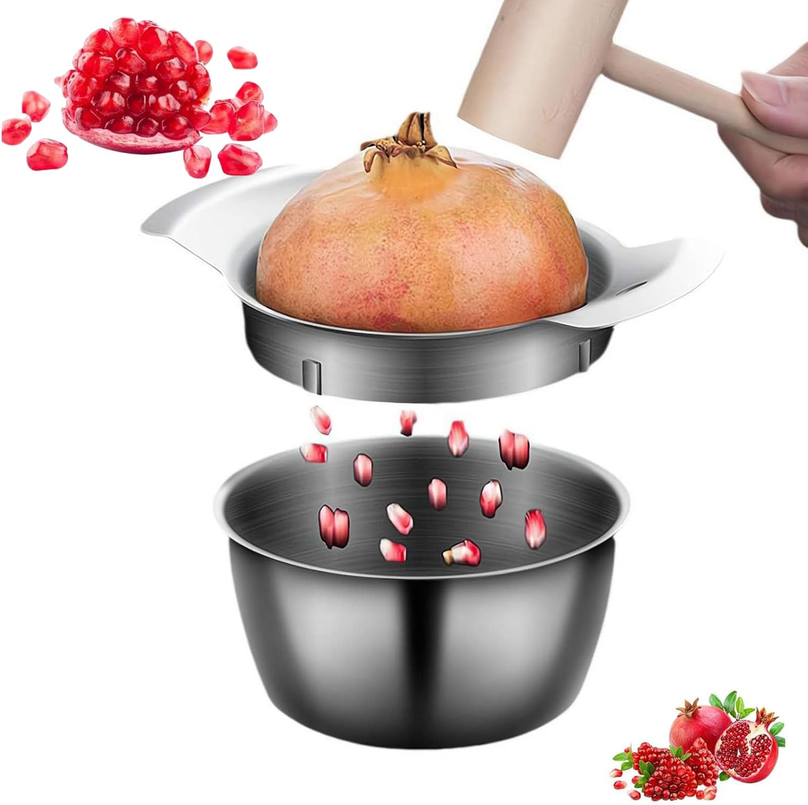 Pomegranate Peeler, Pomegranate Deseeder,Pomegranate Peeling Tool, Pomegranate Seeder, Pomegranate Opener, Pomegranate Seed Remover, Pomegranate Arils Removal Tool, Manual Pomegranate Seed Remover (1)