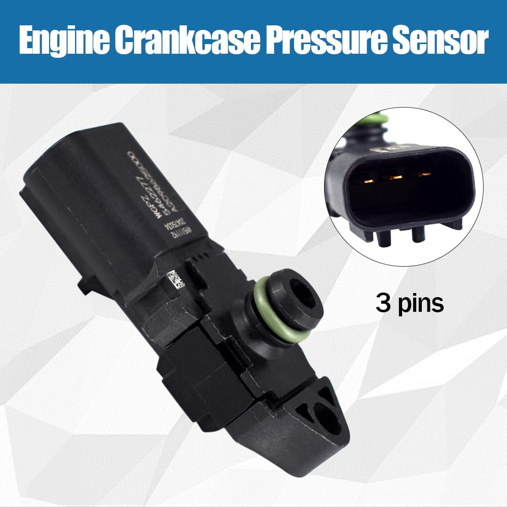 Engine Crankcase Pressure Sensor Fits for Cummins ISB ISC 6.7L 8.9L 4984575 5462277 5WK96806 4954400 904-7119 050590 CUM4984575 AS413 SU13101
