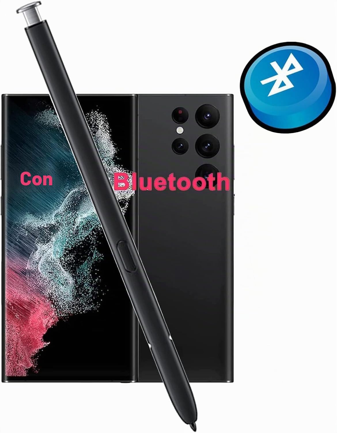 Lápiz para Galaxy S22 Ultra con Bluetooth de Repuesto para Samsung Galaxy S22 Ultra 5G,SM-S908, SM-S908B/DS, SM-S908E/DS S Pen (Blanco)