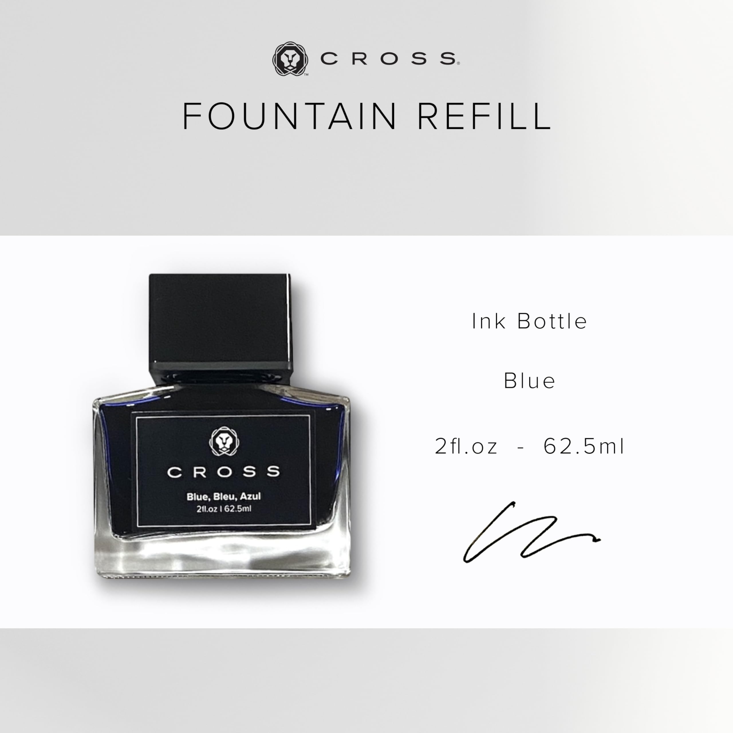 Amazon.co.jp: クロス ボトルインク 8945S-1 ブルー 62.5ml 正規