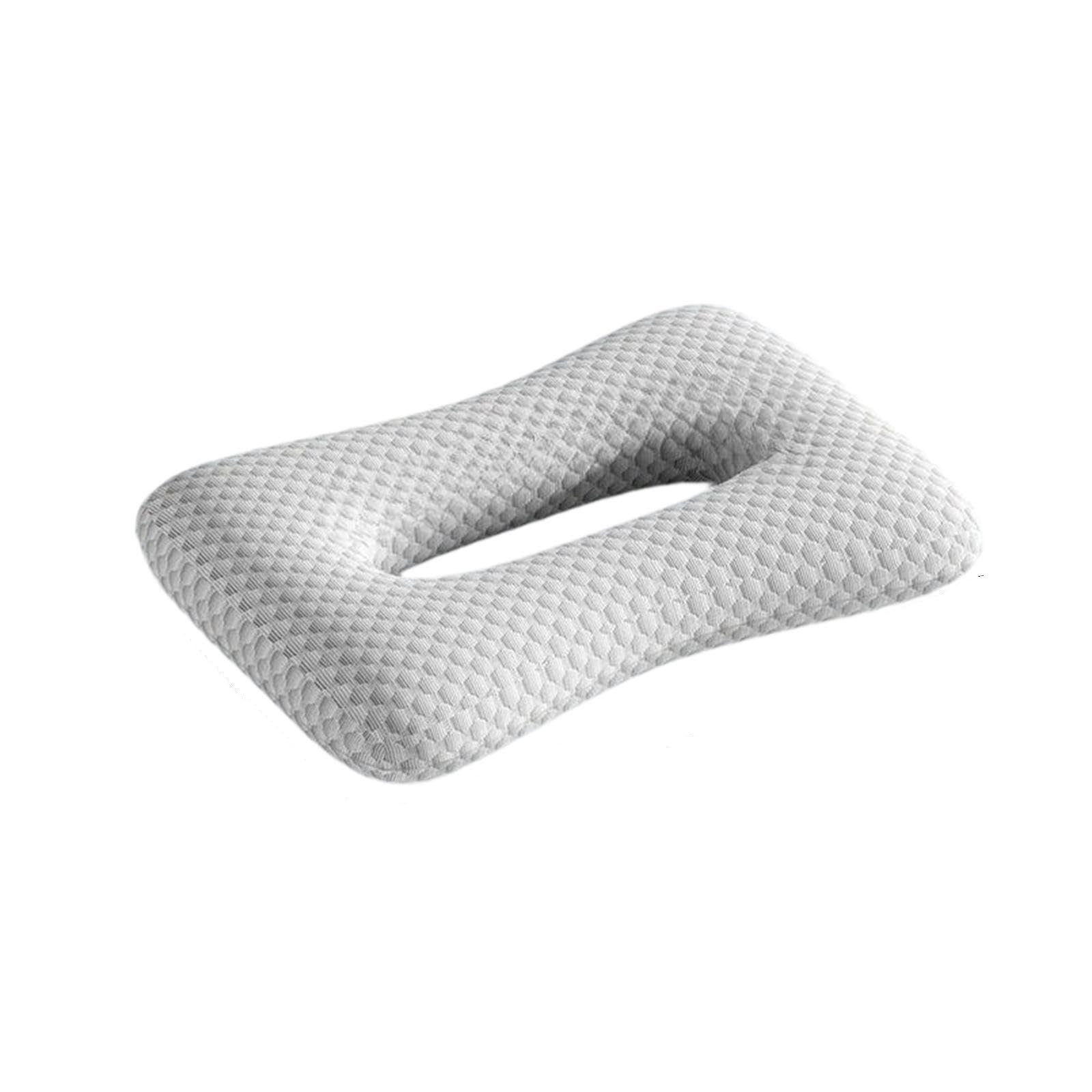 cuscino piercing orecchio Cuscino for piercing all'orecchio con copertura lavabile rimovibile Decorazione for dormire laterale leggero for viaggiare e rilassarsi sul divano di casa(Grey)