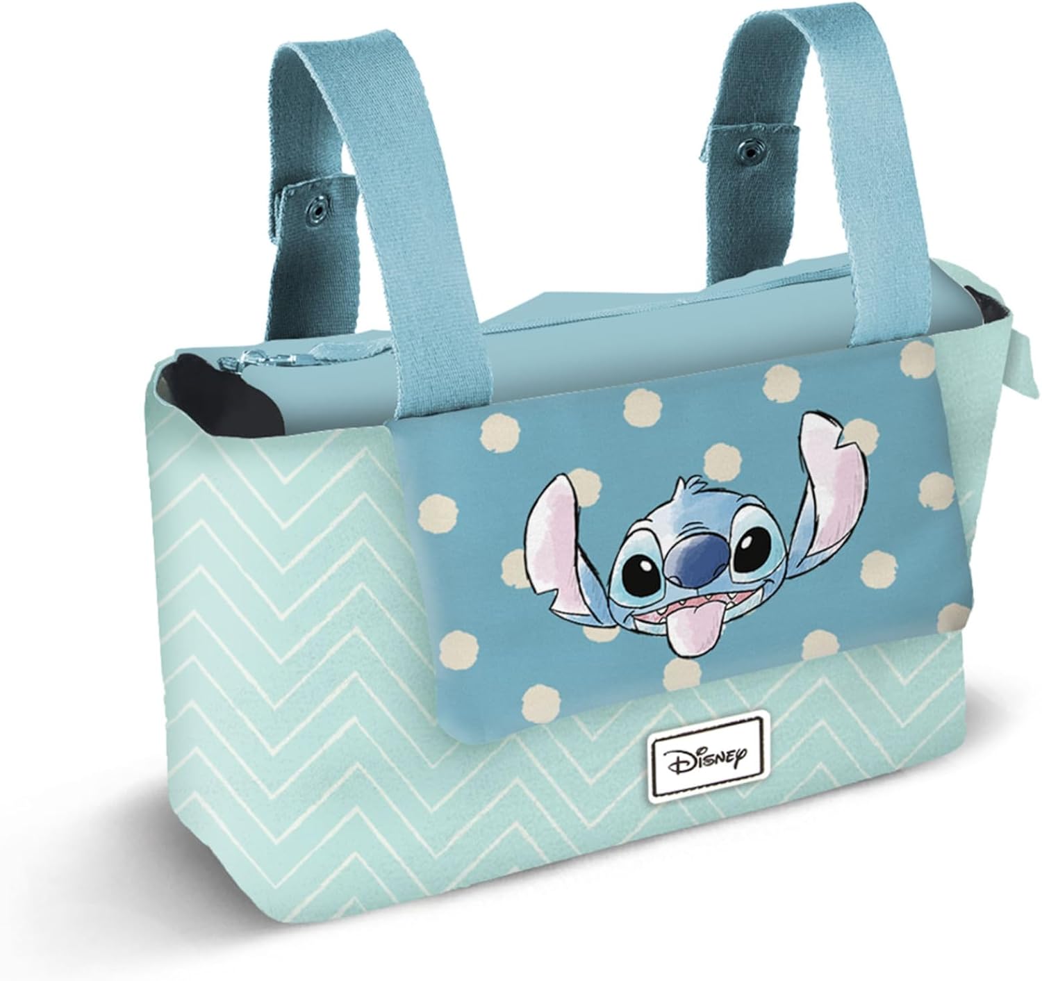 Lilo and Stitch Lovely-Hamper Mommy Baby Stroller Organizer Bag, Blue, 31 x 27 cm, Blue, One Size, Hamper Mommy Baby Stroller Organizer Bag Lovely