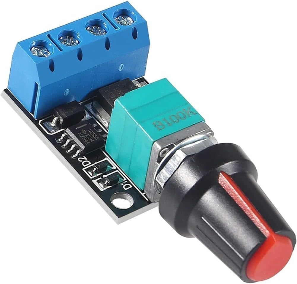 10A DC Motor Speed Controller 5V–16V Adjustable Voltage Regulator with LED Dimming Function – Stepless Speed Control Module