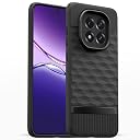 Pikkme Back Cover for Oppo F29 5G Soft Grip 3D Hexa Cube Texture Silicone Bumper Case (Black) gallery image