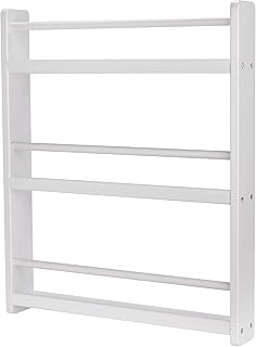CHILDLIKE BEHAVIOR Bookshelf Organizer for Kids - White Bookshelf for Bedroom - 3 Tier Organizer - Single Sided Book Display - Nursery Book Shelves for Kids - Bookcase Rack for Bedroom, Study