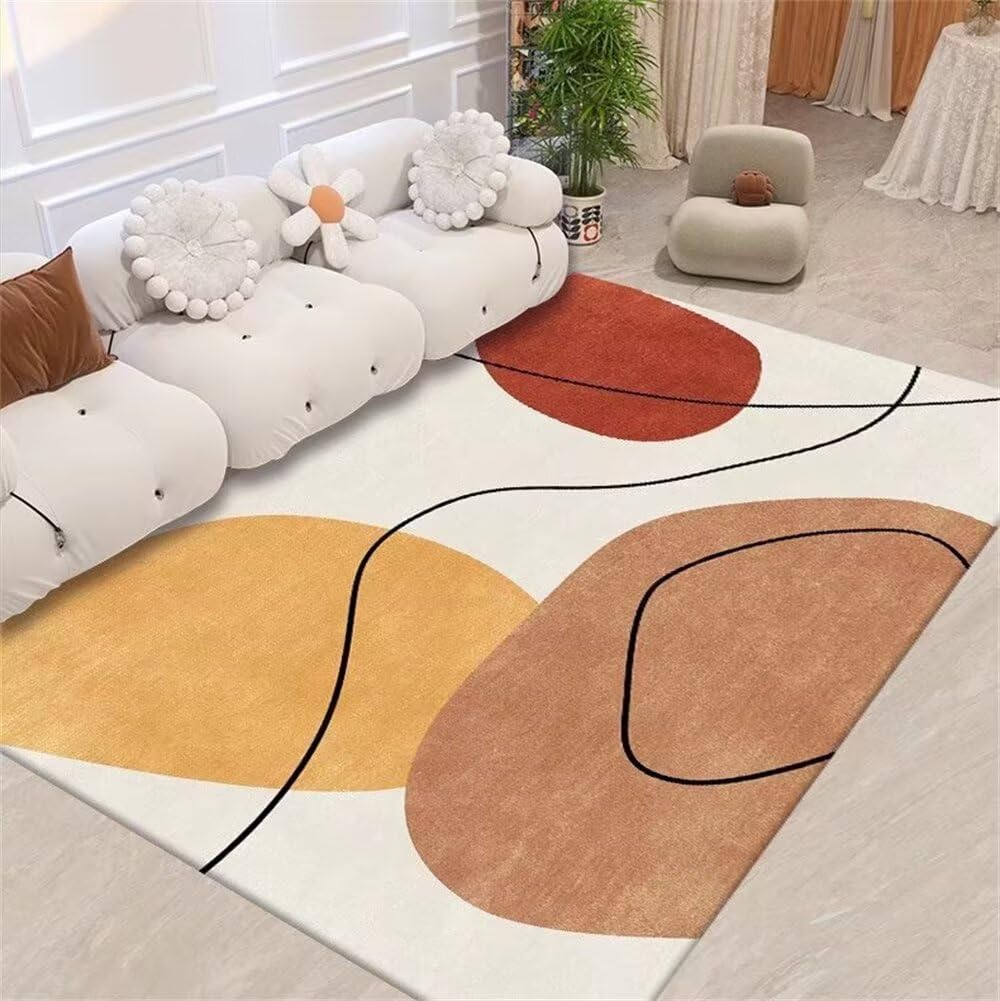 Tapis sol bébé fille géométrique 160x200cm antidérapant et doux