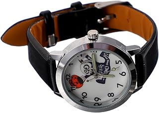 1 pç relógio de pulso feminino relógio de pulso feminino relógios femininos relógio de caveira relógios femininos relógios femininos relógios temáticos de Halloween relógio unissex acessório de Halloween pulseira preta, Preto, 20X4.2cm, Centímetros