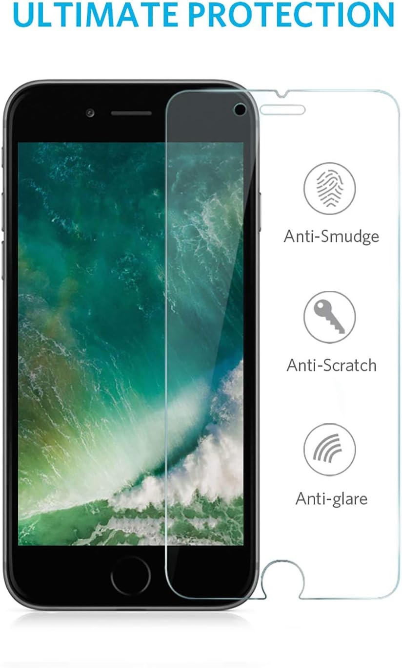 Anker iPhone 7 Screen Protector, Tempered Glass Screen Protector