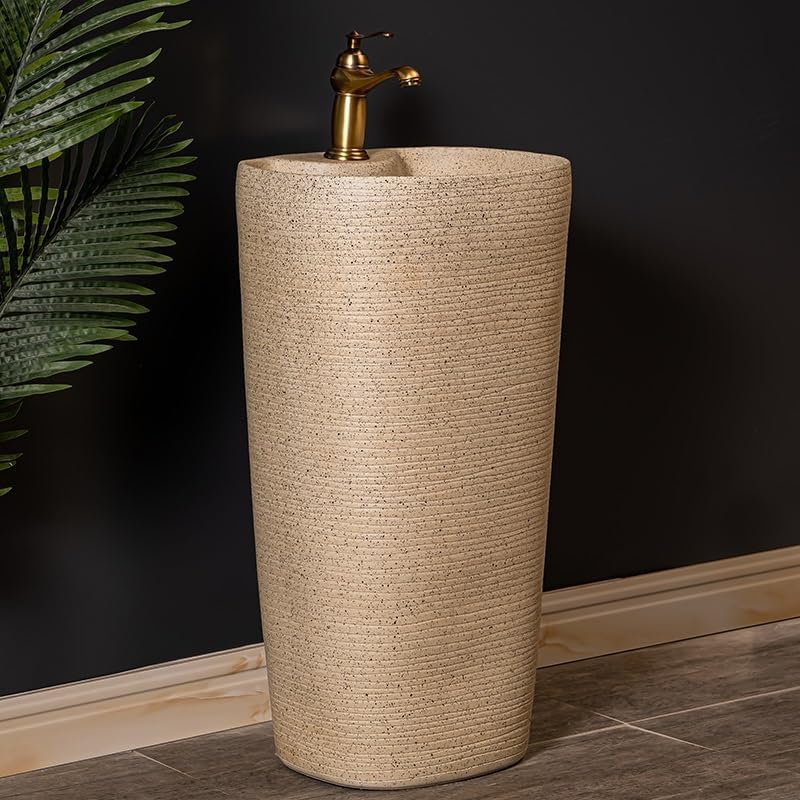 Bathroom Countertop Vessel Sink Home Bathroom Pedestal Sink Wash Basin Ceramic Hotel Pedestal Sink Vanity