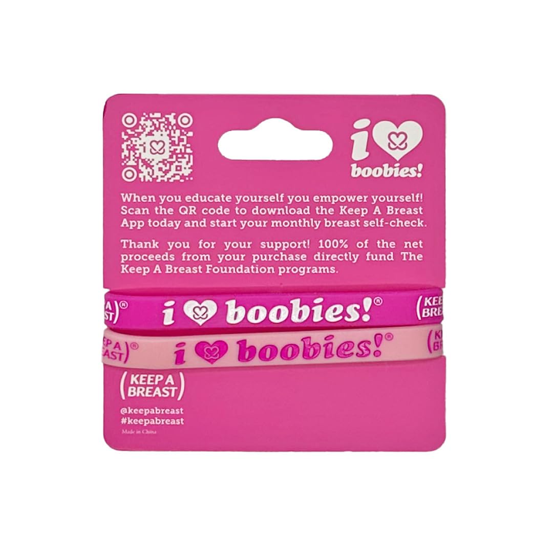Keep A Breast i love boobies! Mini Cutie Pink Bracelet Pack