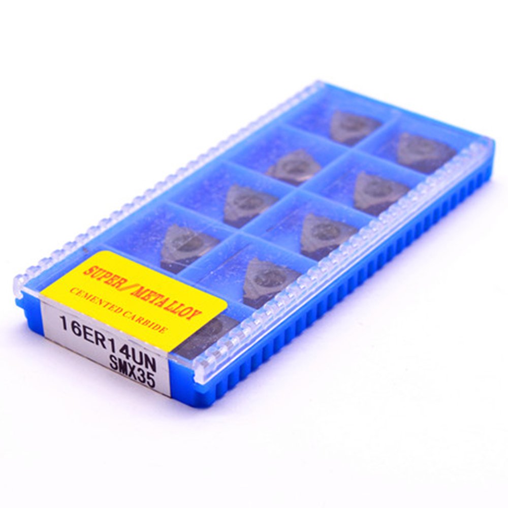 10PCS 16ER 14UN SMX35 Treading Milling Carbide Cutting Inserts For CNC Lathe Turing Tool SER Holder Boring Bar