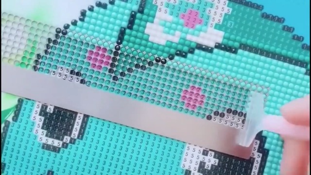 5D Diamantmalerei Lineal Mit 1020 Gittern - Edelstahl Werkzeugsatz Für DIY Diamantkunst