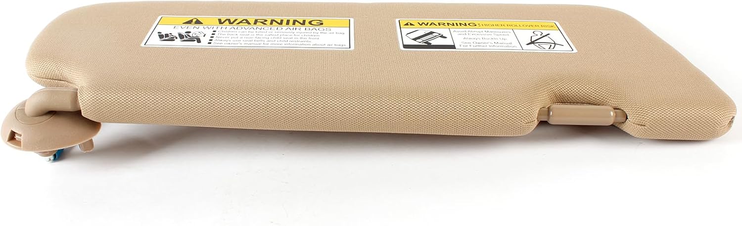 Right Passenger Side Sun Visor for Honda CRV CR-V 2017 2018 2019 2020 2021 2022 Sun Visor Replacement 83230-TLA-A12ZA(Beige)