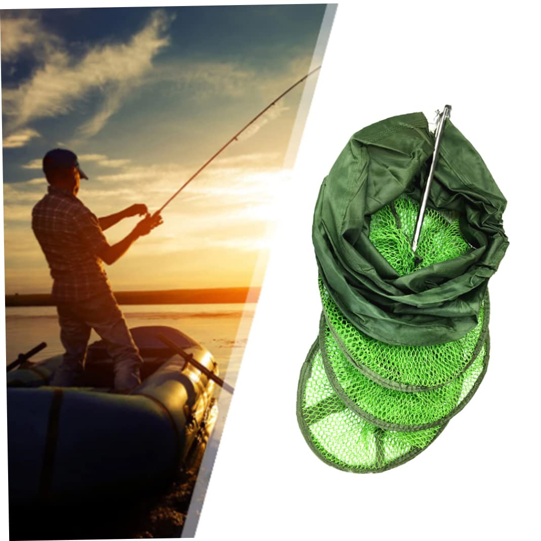 Red de pesca de malla plegable jaula de pescado cesta de pesca para guardar cebos cangrejos 25 cm