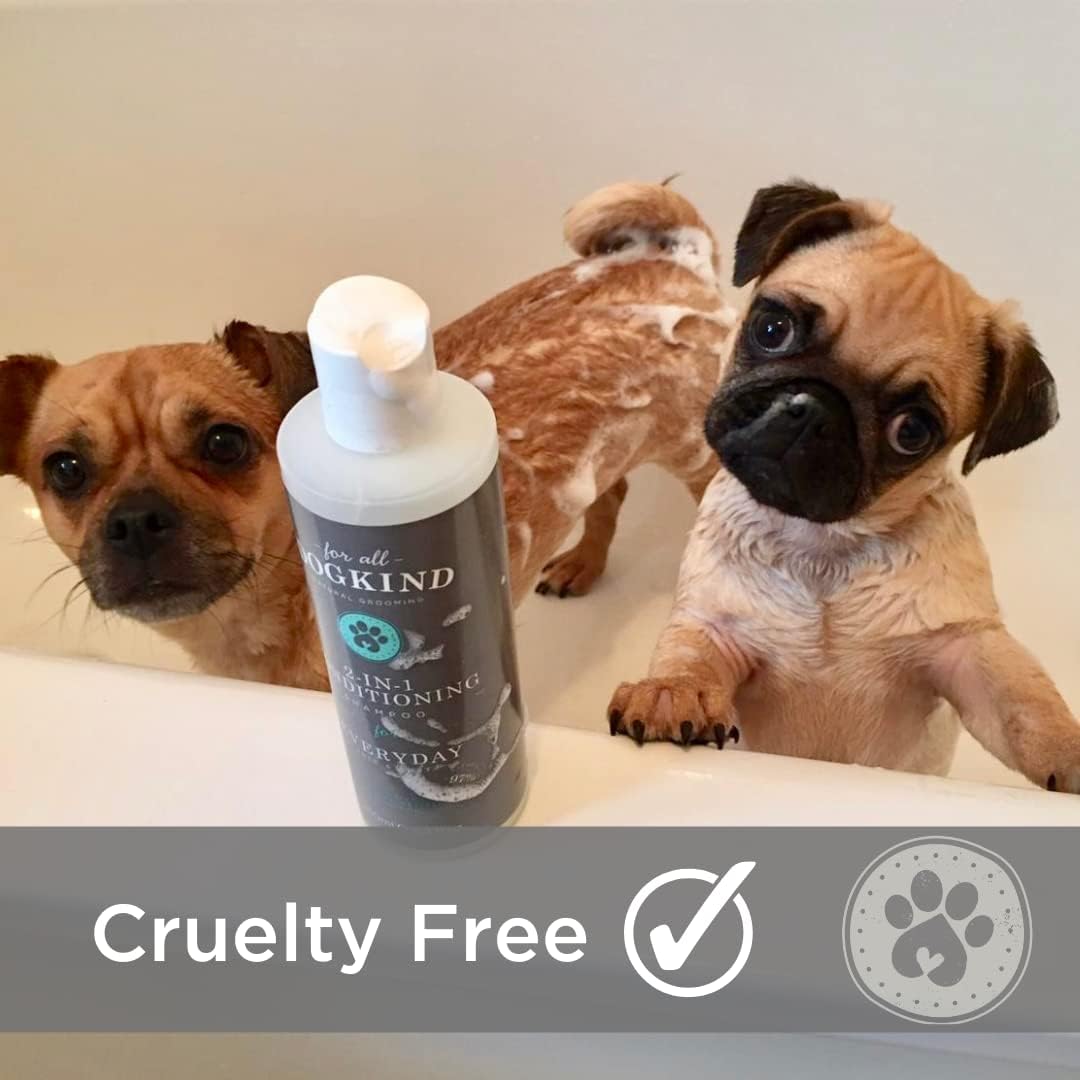 For All DogKind 2-in-1 Dog Shampoo - Refreshing Grapefruit and Mandarin Oil - Gentle Care for Dogs and Puppies - Flea and Tick Wash - Deep Clean & Boost Shine - 250ml 4 61tbHu2 oqL. AC SL1080