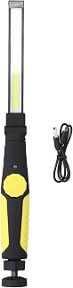 COB LED Work Light, Rechargeable Magnetic Maintenance, Lighting Emergency with Yellow Handle, Maintenance Lighting Supplies with Large Lighting Area, 360 Degrees and Rotating Light Strength