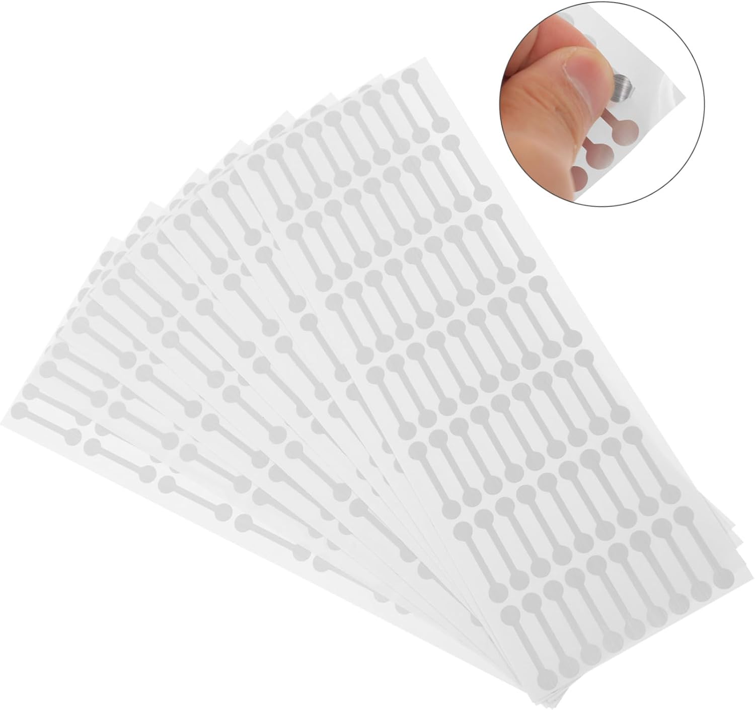 1000pcs Self-Adhesive Seal Stickers for Packaging Strip Labels for Cosmetics Bottles Tamper-evident Sealing Strips for Secure Sealing